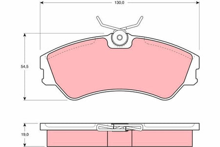 TRW GDB862 Brake Pad Set, disc brake - 1