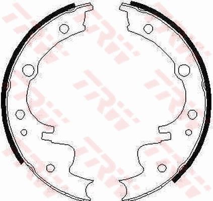 TRW GS6220 Brake Shoe Set - 1