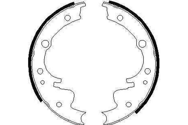 TRW GS6220 Brake Shoe Set - 2