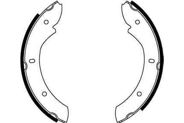 TRW GS6236 Brake Shoe Set, parking brake - 2