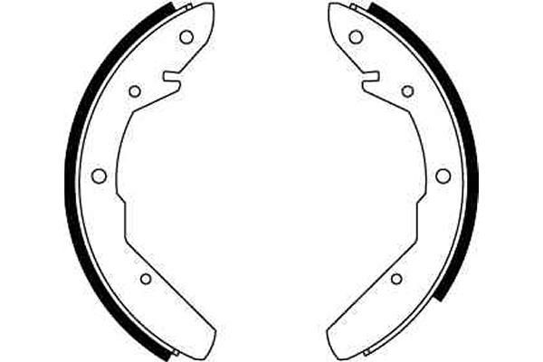 TRW GS8149 Brake Shoe Set - 2