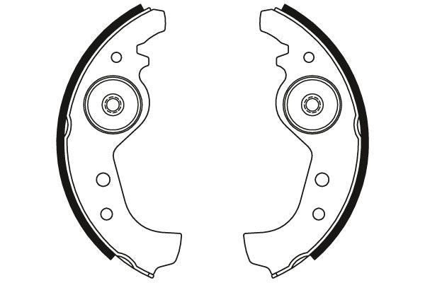 TRW GS8160 Brake Shoe Set - 2