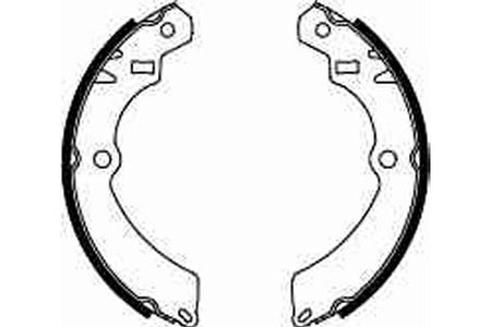 TRW GS8301 Brake Shoe Set - 2