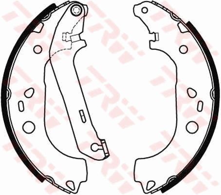 TRW GS8471 Brake Shoe Set - 1