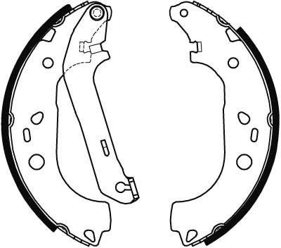 TRW GS8471 Brake Shoe Set - 2