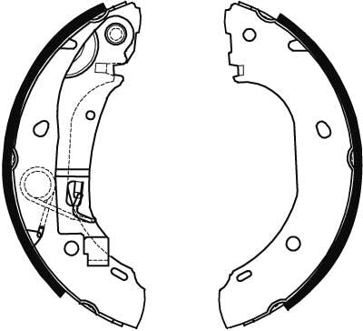 TRW GS8472 Brake Shoe Set - 2