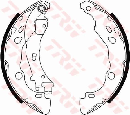 TRW GS8474 Brake Shoe Set - 1