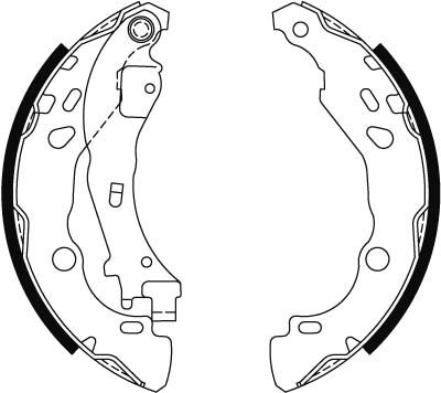 TRW GS8474 Brake Shoe Set - 2