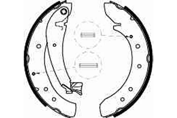 TRW GS8546 Brake Shoe Set - 2