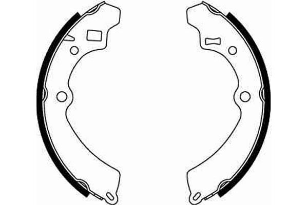 TRW GS8548 Brake Shoe Set - 2