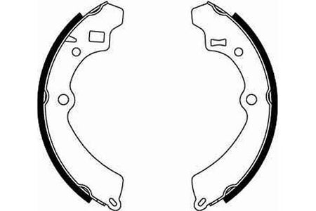 TRW GS8548 Brake Shoe Set - 2