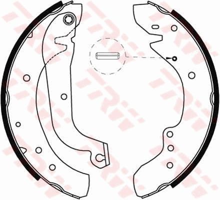 TRW GS8565 Brake Shoe Set - 1