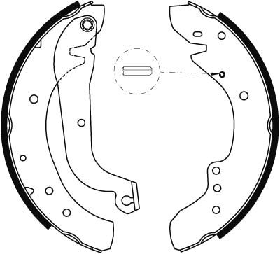 TRW GS8565 Brake Shoe Set - 2