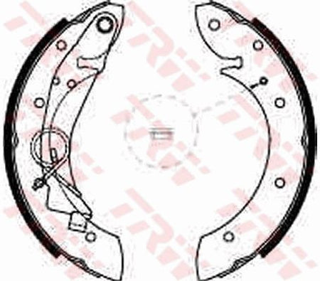 TRW GS8635 Brake Shoe Set - 1