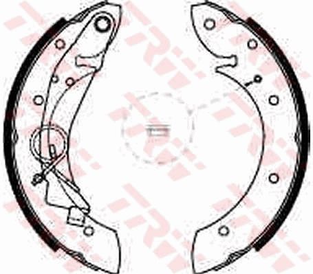 TRW GS8635 Brake Shoe Set - 1