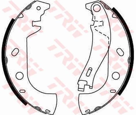 TRW GS8653 Brake Shoe Set - 1