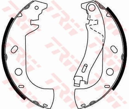 TRW GS8653 Brake Shoe Set - 1