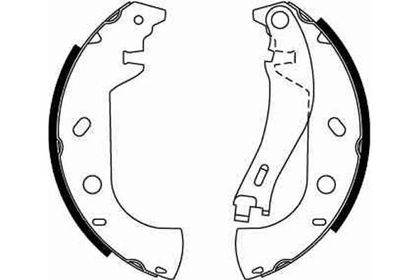 TRW GS8653 Brake Shoe Set - 2