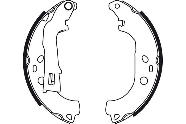 TRW GS8738 Brake Shoe Set - 2