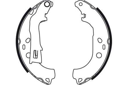 TRW GS8738 Brake Shoe Set - 2
