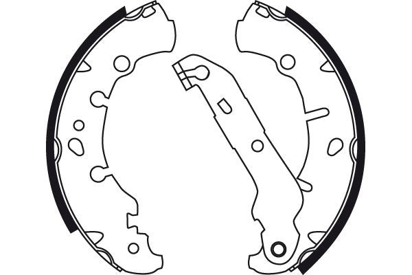 TRW GS8742 Brake Shoe Set - 2
