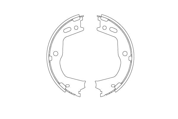 TRW GS8803 Brake Shoe Set, parking brake - 1