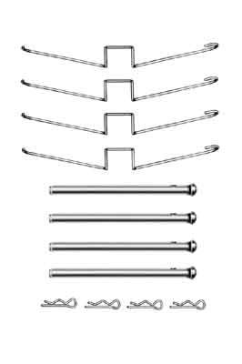 TRW PFK358 Accessory Kit, disc brake pad - 1