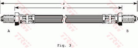 TRW PHC123 Brake Hose - 1