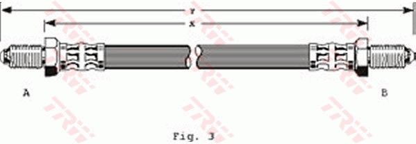 TRW PHC123 Brake Hose - 1