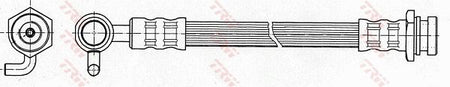 TRW PHD646 Brake Hose - 2