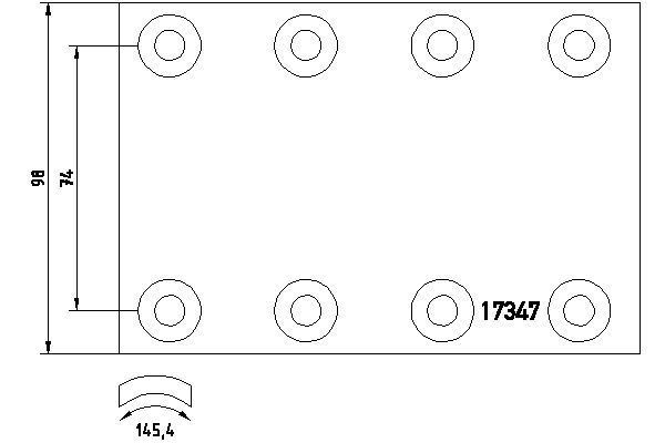 Textar Braking (tmd) 1734703 Brake Lining Kit, drum brake - 1