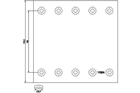 Textar Braking (tmd) 1909442 Brake Lining Kit, drum brake - 1