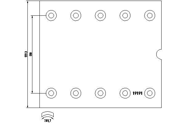 Textar Braking (tmd) 1919101 Brake Lining Kit, drum brake - 1