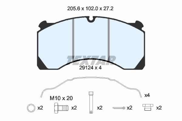 Textar Braking (tmd) 2912405 Brake Pad Set, disc brake - 2