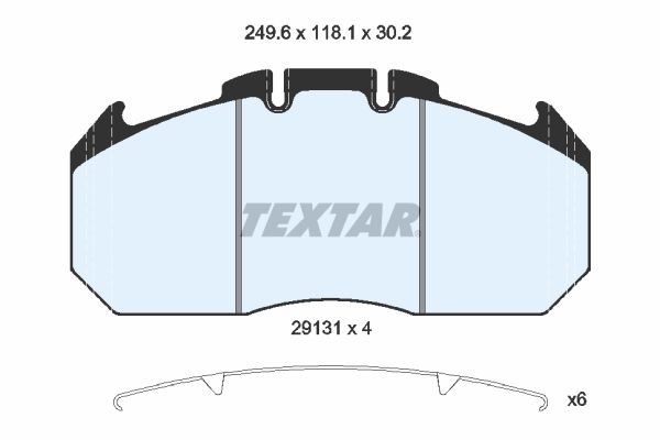 Textar Braking (tmd) 2913105 Brake Pad Set, disc brake - 2