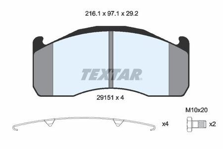 Textar Braking (tmd) 2915102 Brake Pad Set, disc brake - 2