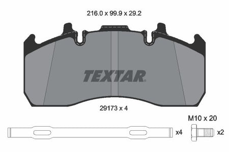 Textar Braking (tmd) 2917301 Brake Pad Set, disc brake - 2