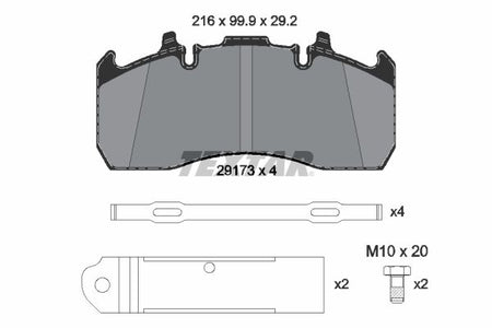 Textar Braking (tmd) 2917310 Brake Pad Set, disc brake - 2