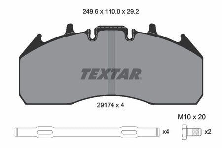 Textar Braking (tmd) 2917401 Brake Pad Set, disc brake - 2
