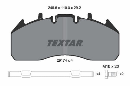 Textar Braking (tmd) 2917402 Brake Pad Set, disc brake - 2