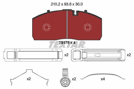 Textar Braking (tmd) 2917504 Brake Pad Set, disc brake - 2