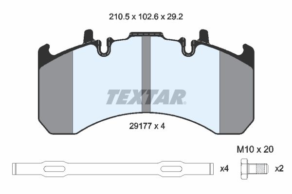 Textar Braking (tmd) 2917705 Brake Pad Set, disc brake - 2