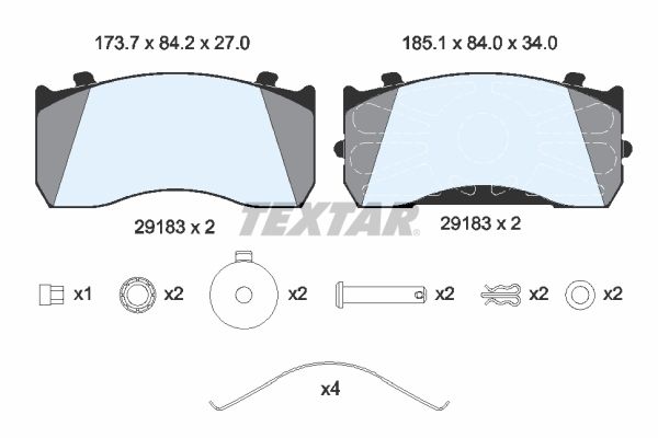 Textar Braking (tmd) 2918301 Brake Pad Set, disc brake - 2