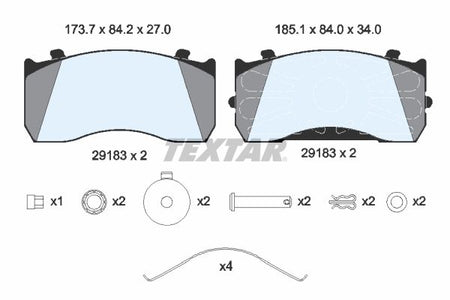 Textar Braking (tmd) 2918301 Brake Pad Set, disc brake - 2