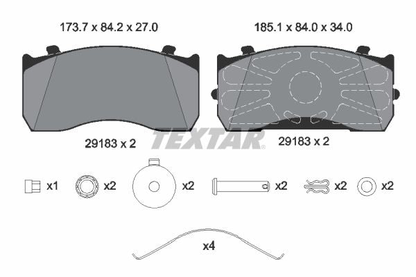Textar Braking (tmd) 2918302 Brake Pad Set, disc brake - 2