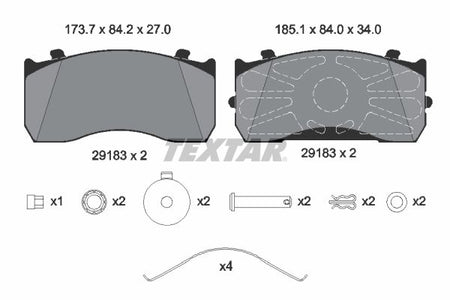 Textar Braking (tmd) 2918302 Brake Pad Set, disc brake - 2