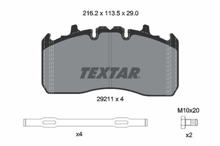 Textar Braking (tmd) 2921101 Brake Pad Set, disc brake - 2