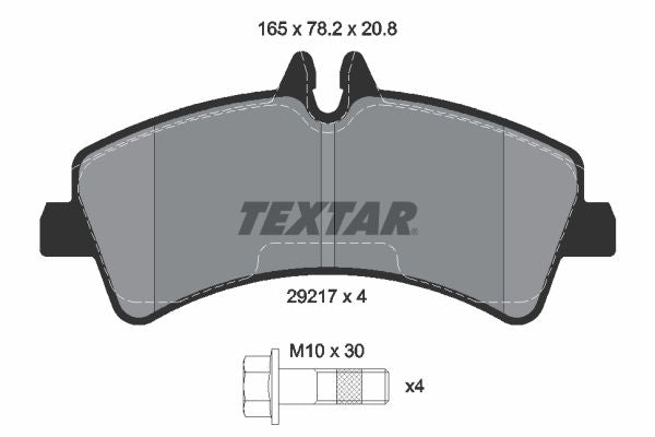 Textar Braking (tmd) 2921702 Brake Pad Set, disc brake - 1