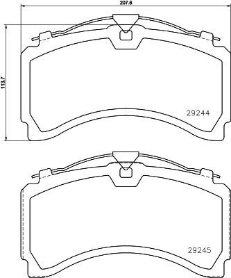 Textar Braking (tmd) 2924401 Brake Pad Set, disc brake - 2
