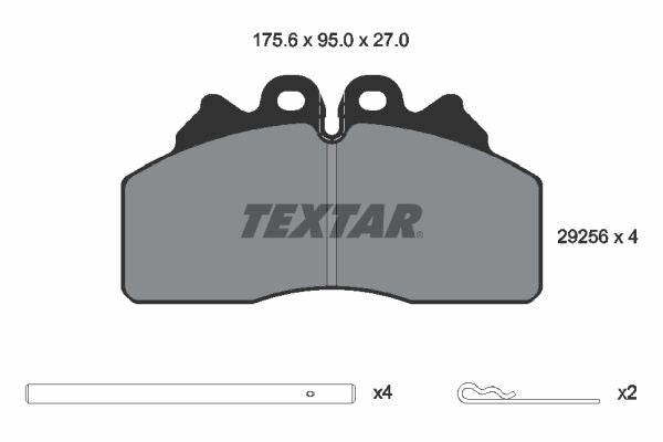 Textar Braking (tmd) 2925601 Brake Pad Set, disc brake - 2